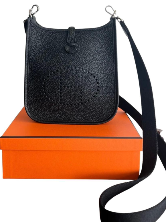Hermes Black Mini Evelyne 16