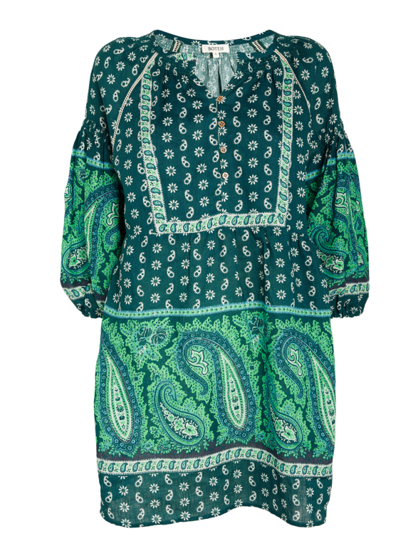 Boteh Linen Elba Mini Dress