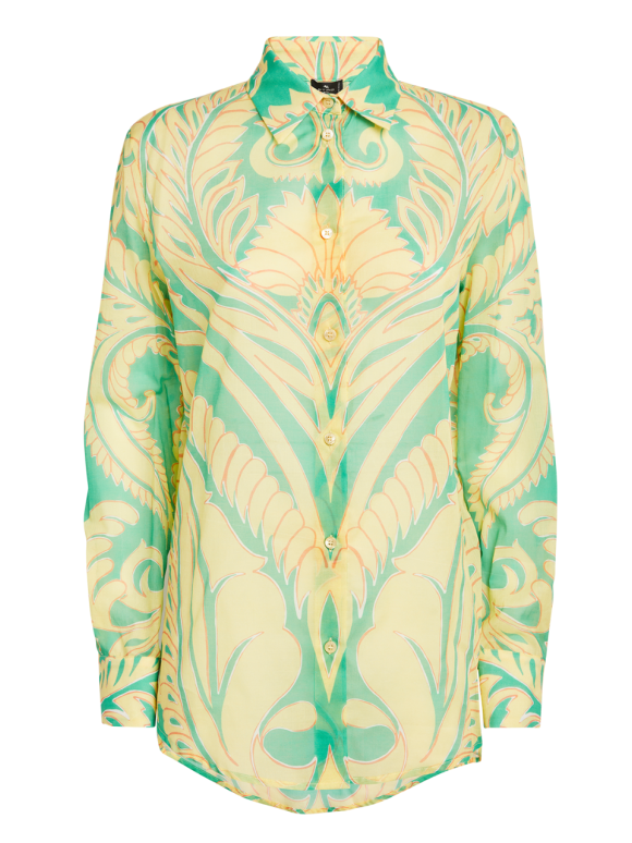 Etro  Abstract-Print Cotton Shirt