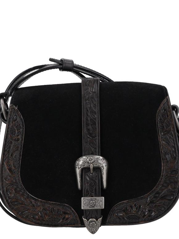 Polo Ralph Lauren Buckled Saddle Crossbody Bag