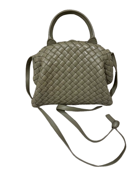 Bottega Veneta Mini Khaki Lambskin Satchel