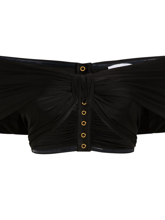 Paco Rabanne Knot Off Shoulder Top