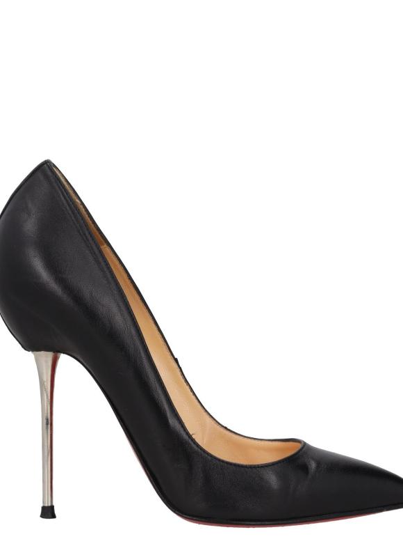 Christian Louboutin Black Leather Lipsinka Pumps