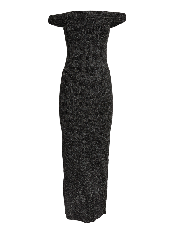 Toteme Off-Shoulder Knit Maxi Dress