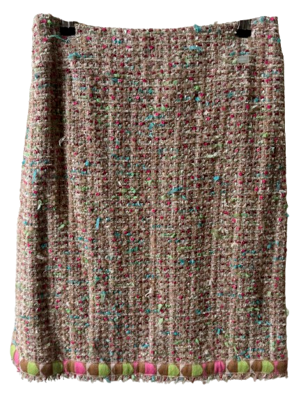 Chanel Karl Lagerfeld 2005 Multi Colour Tweed Skirt