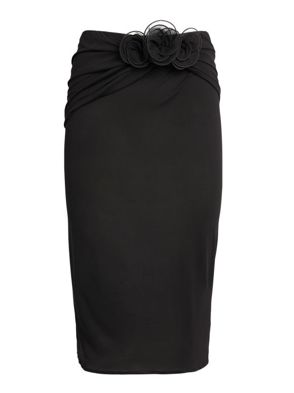 Magda Butrym Floral-Appliqué Pencil Skirt