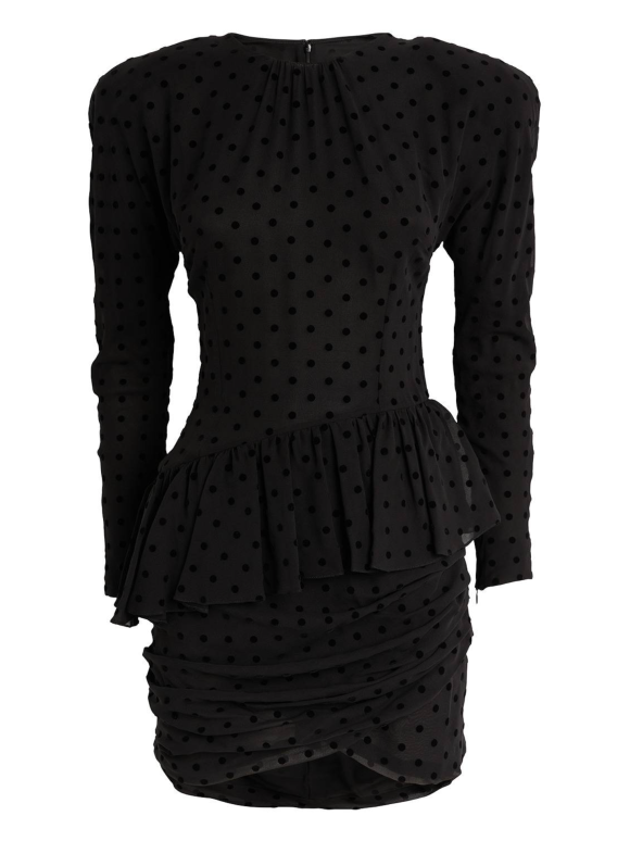 Magda Butrym Alessandra Rich Silk Polka-Dot Mini Dress