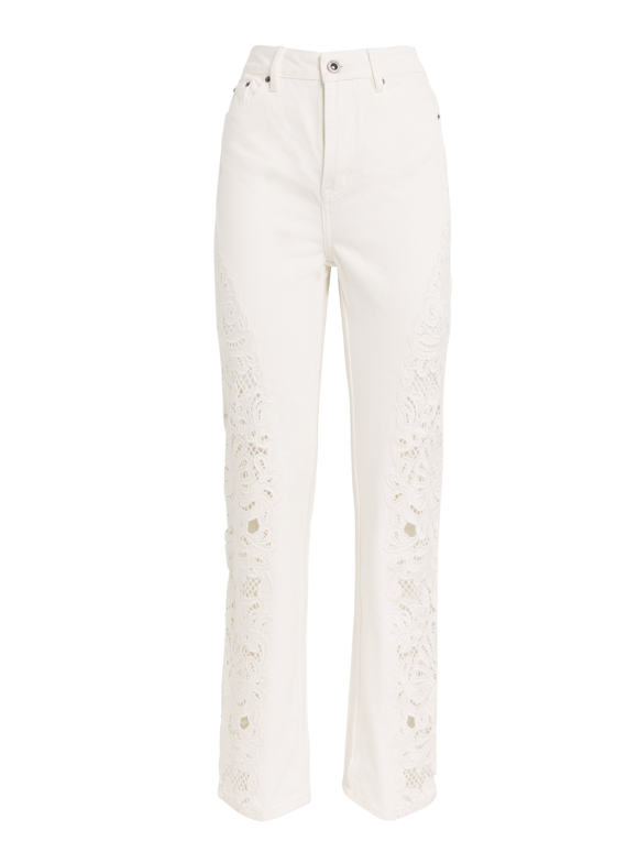 Self-Portrait Embroidered Jeans