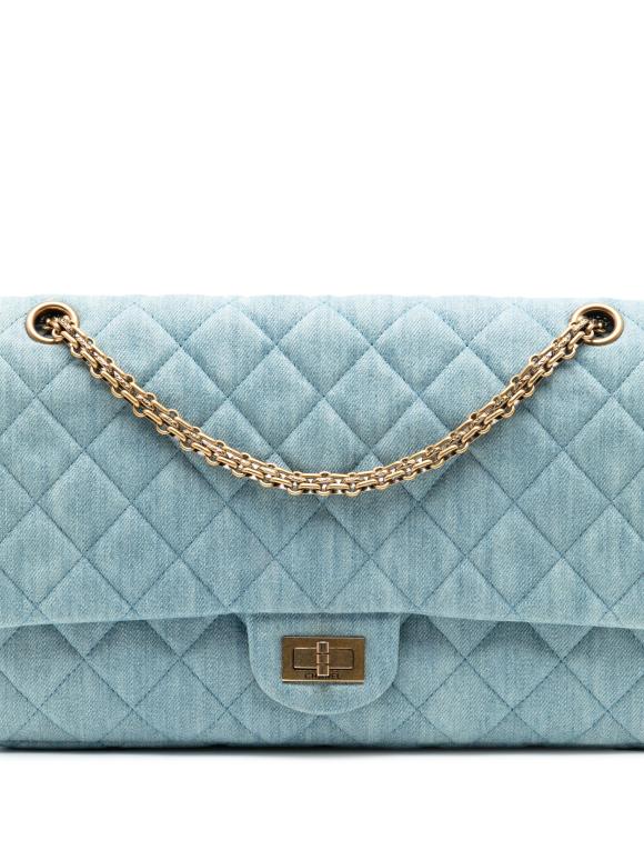 Chanel Denim Quilted  Reissue 2.55 Double Flap 226