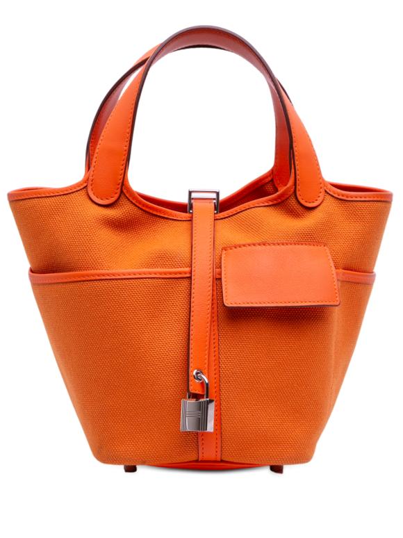 Hermes Orange Toile Goeland and Swift Cargo Picotin Lock 18