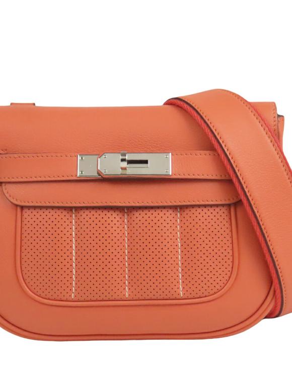 Hermes Orange Mini Swift Berline Crossbody