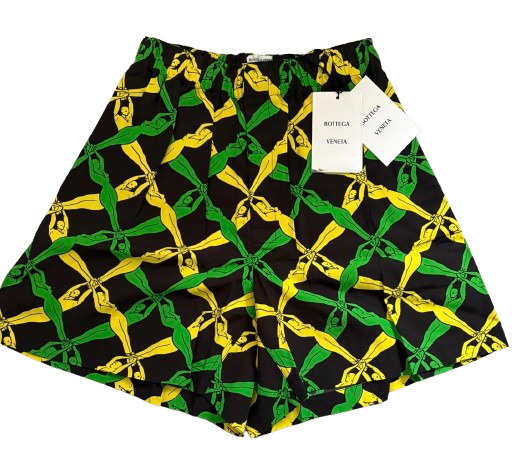 Bottega Veneta Printed High Waist Shorts