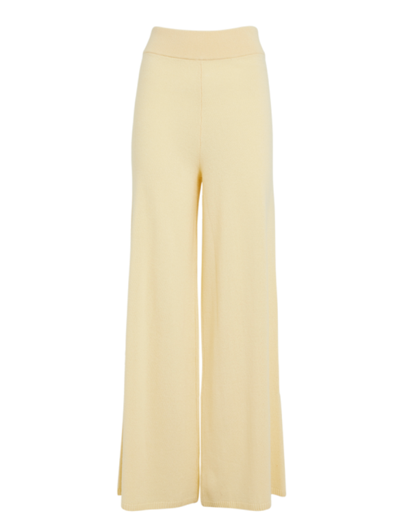 Leset Zoe Wide-Leg Cashmere-Blend Trousers