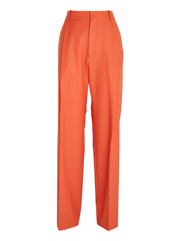 Victoria Beckham Pleat-Detail Wide-Leg Trousers