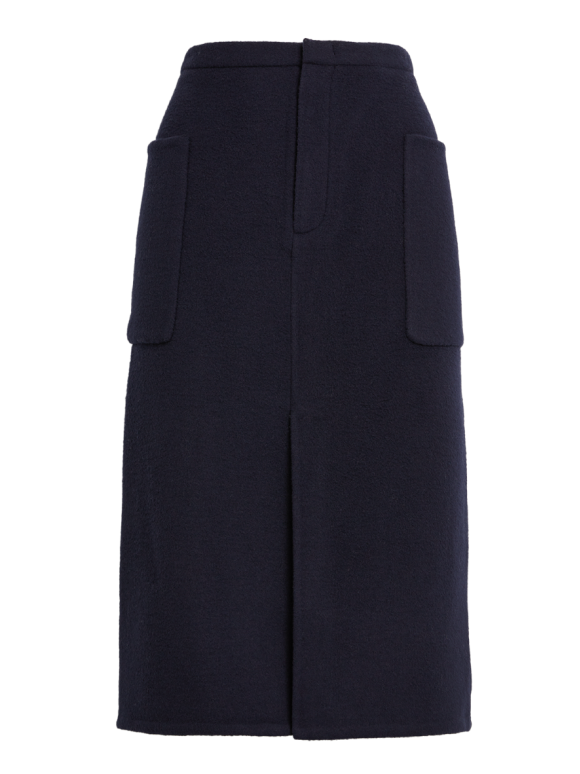 Vince Brushed Recycled Wool-Blend Pencil Skirt