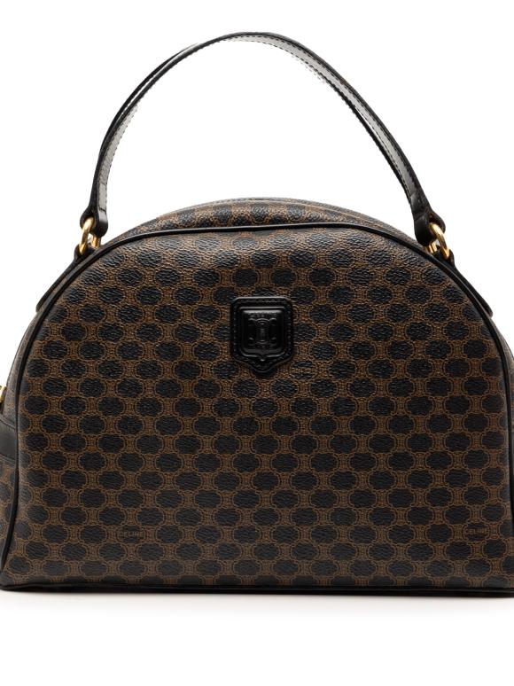 Celine Louis Vuitton Coated Canvas Macadam Dome Bag