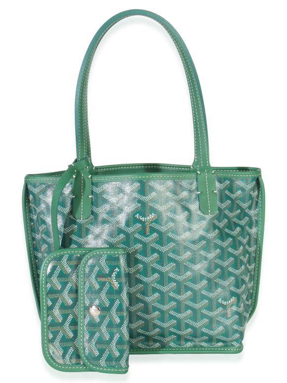 Goyard Mini Anjou Green Goyardine Canvas