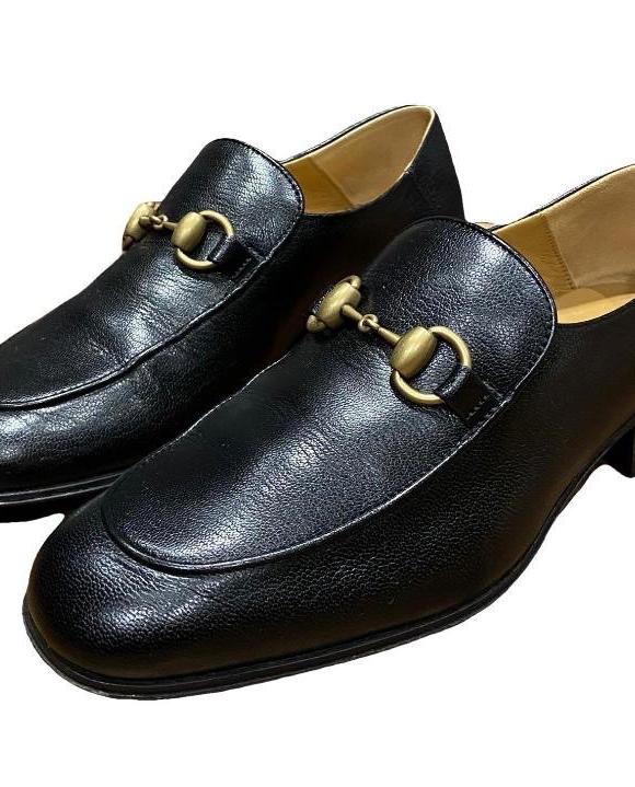 Gucci Black Leather Loafers
