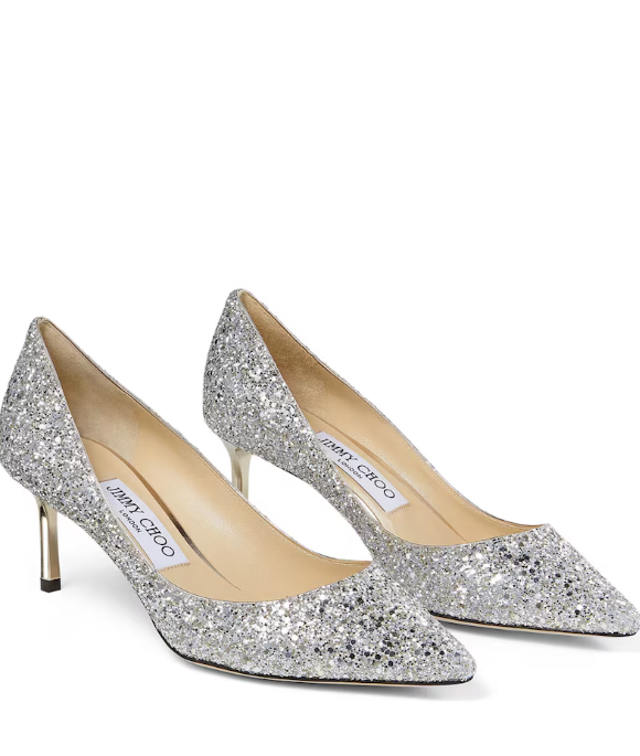 Jimmy Choo Romy 60 Glitter Pumps