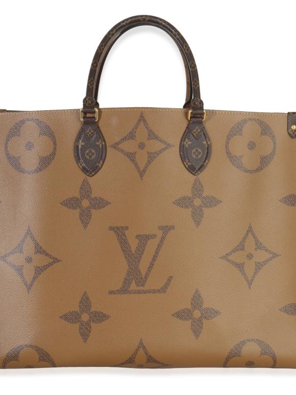 Louis Vuitton Brown  Reverse Monogram Canvas Onthego GM