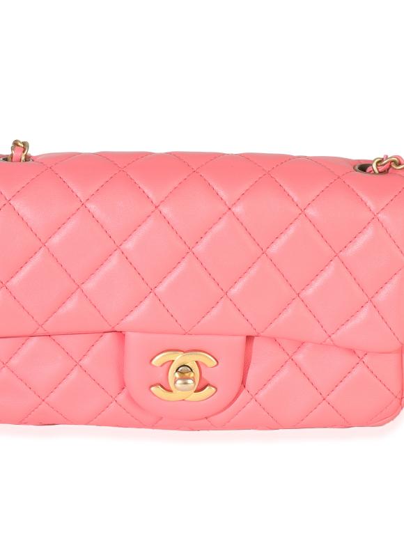 Chanel  Quilted Lambskin Pearl Crush Mini Rectangular Flap Bag