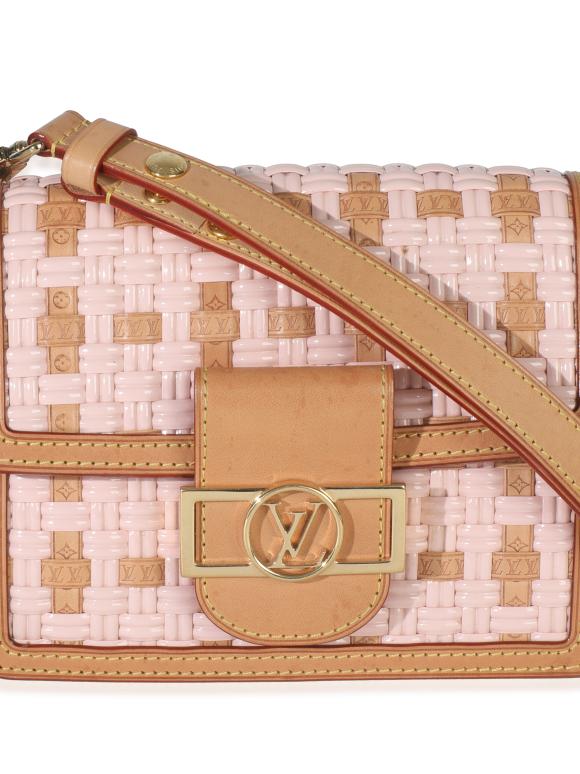 Louis Vuitton Leather Woven Dauphine PM