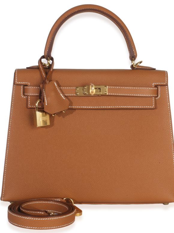Hermes Hermès Gold Epsom Sellier Kelly 25 GHW
