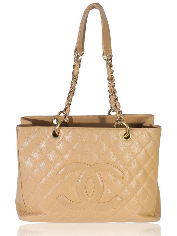 Chanel  Quilted Caviar Grand Shopper Tote