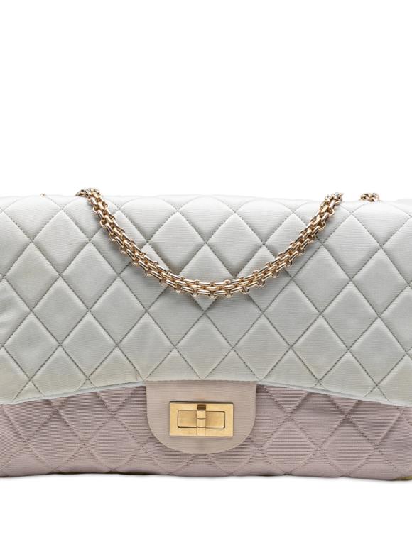 Chanel  Quilted Grosgrain Satin Reissue 2.55 Single Flap
