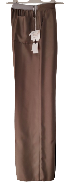 Hermes Grey Silk Pyjama Pants