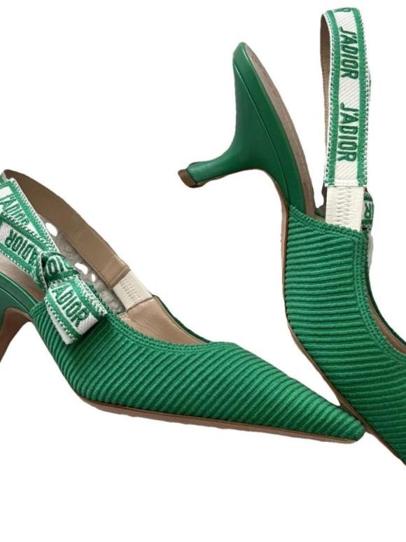 Dior Green J'adior Slingback Sandals