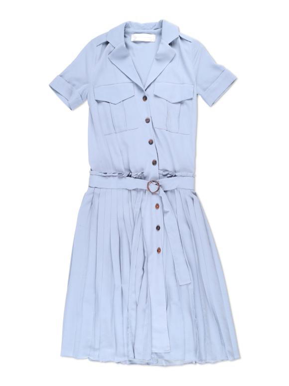 Victoria Victoria Beckham Midi Blue Dress