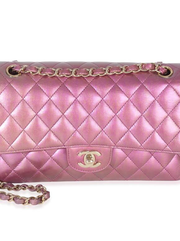 Chanel Iridescent Quilted Lambskin Medium Classic Double Flap Bag