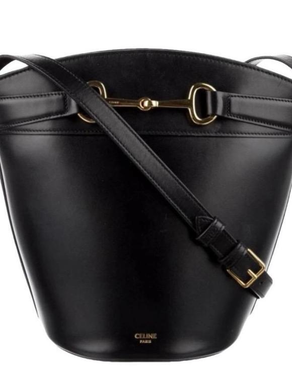 Celine Black Leather Tote