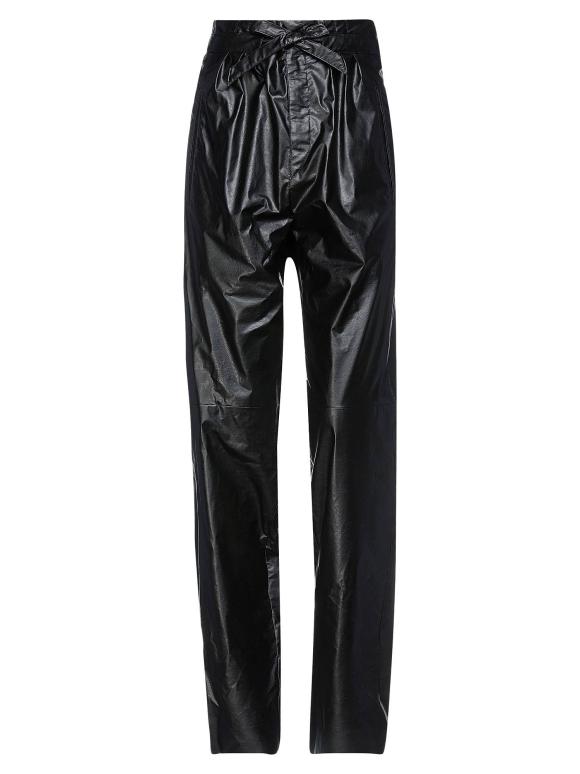 Isabel Marant Coated Black Fabric Pants