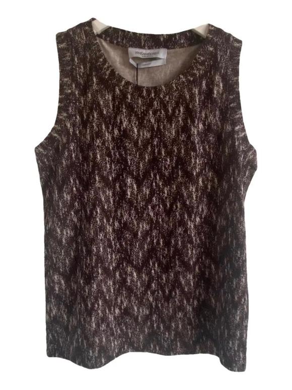 Saint Laurent Print Cotton Top