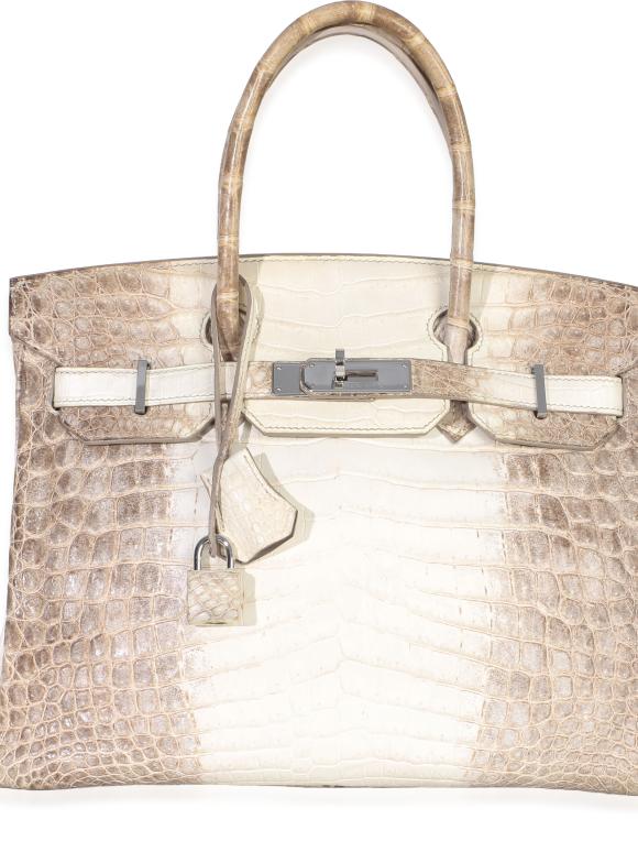 Hermes Hermès Birkin 30 Blanc Matte Niloticus Crocodile Himalaya PHW