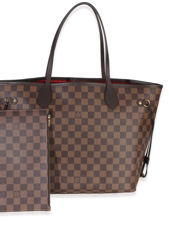 Louis Vuitton Coated Canvas Damier Ebene  Neverfull MM