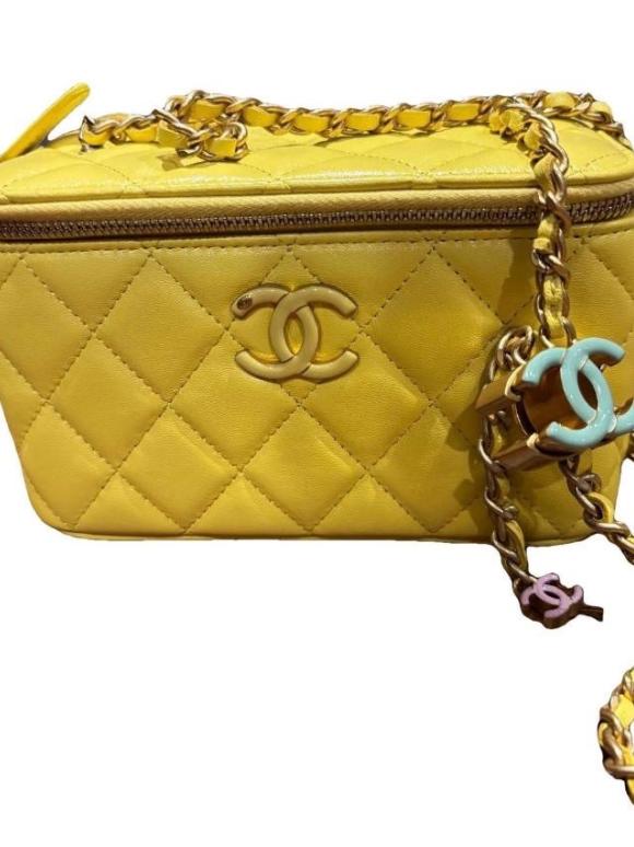 Chanel Yellow Trendy CC Vanity Bag