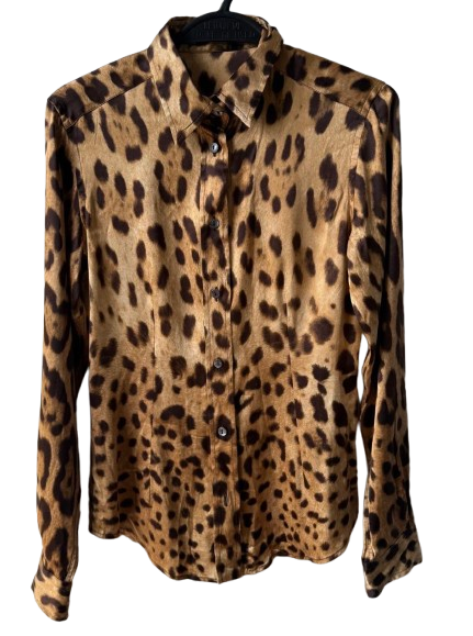 Dolce & Gabbana Leopard Print Blouse