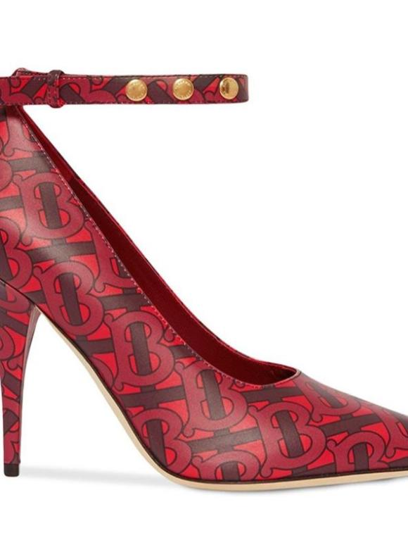 Burberry TB Ankle Strap Pumps