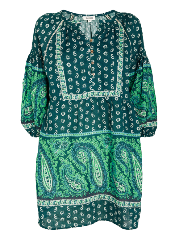 Boteh Linen Elba Mini Dress