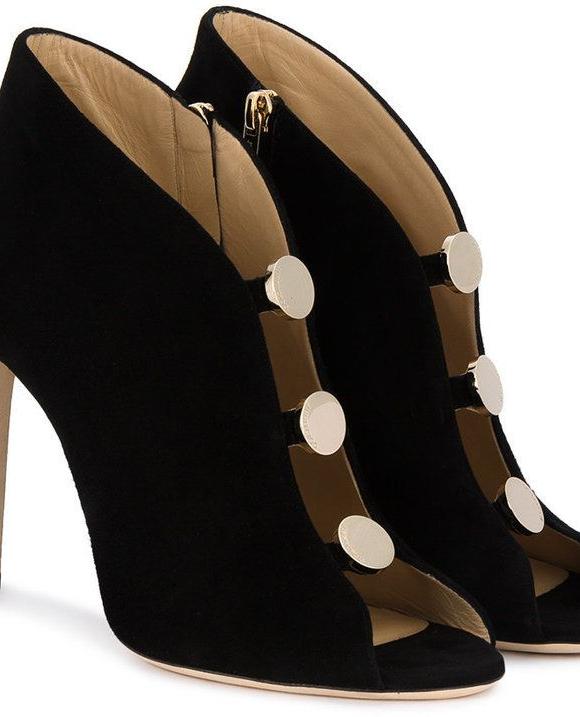 Jimmy Choo Black Suede Lorna Booties