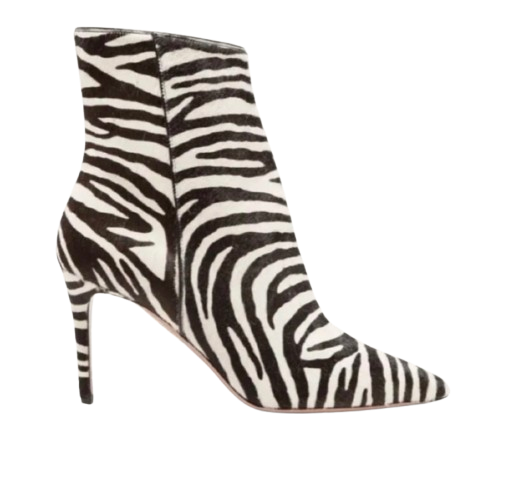 Aquazzura Aquazurra Striped Ankle Boots