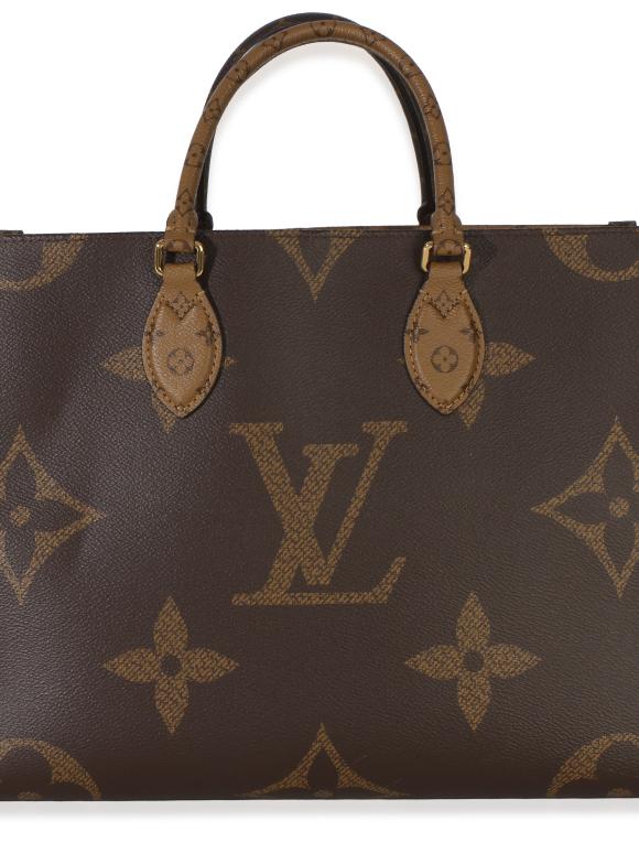 Louis Vuitton Coated Canvas Monogram Reverse  Onthego MM