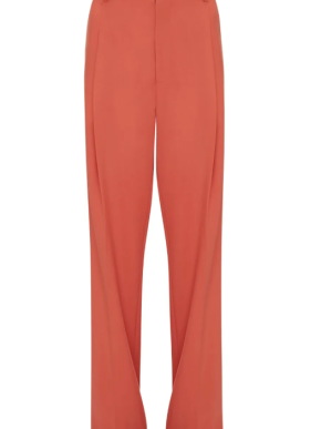 Victoria Beckham Pleat-Detail Wide-Leg Trousers