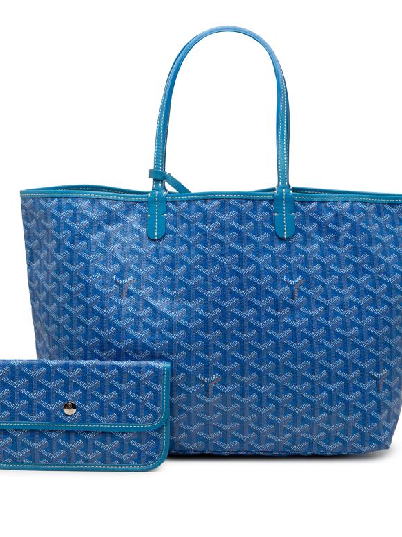 Goyard Blue Goyardine Saint Louis PM