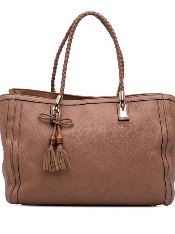 Gucci Brown Medium Leather Bella Tote