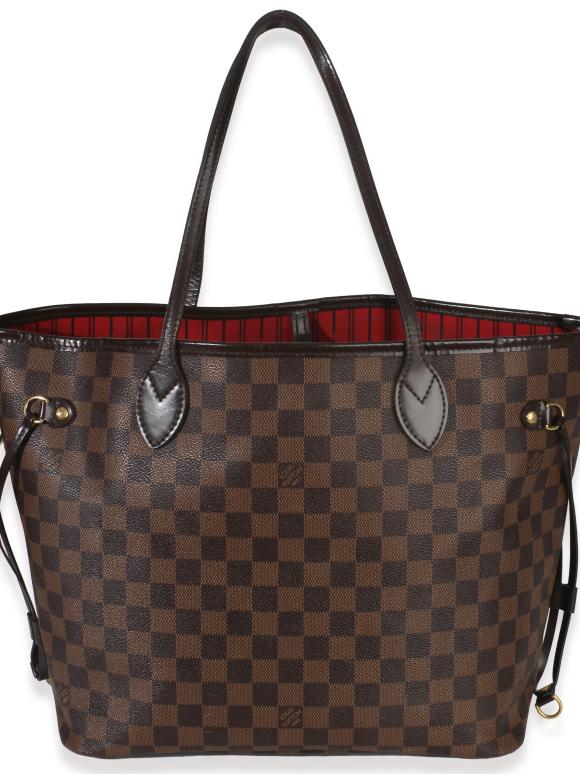 Louis Vuitton Coated Canvas Damier Ebene Neverfull MM