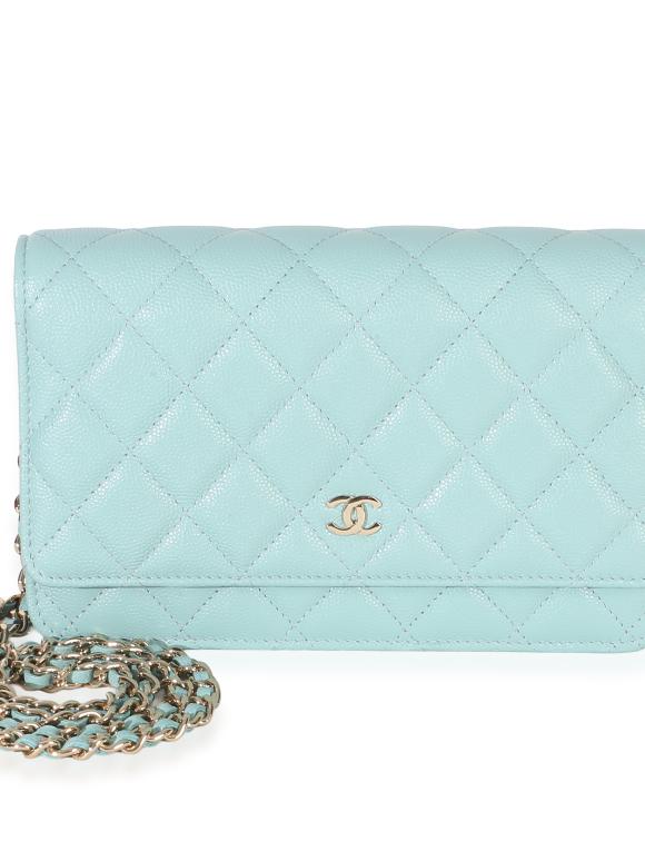 Chanel  Quilted Caviar Classic Wallet On Chain